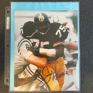 Mean Joe Greene autograph